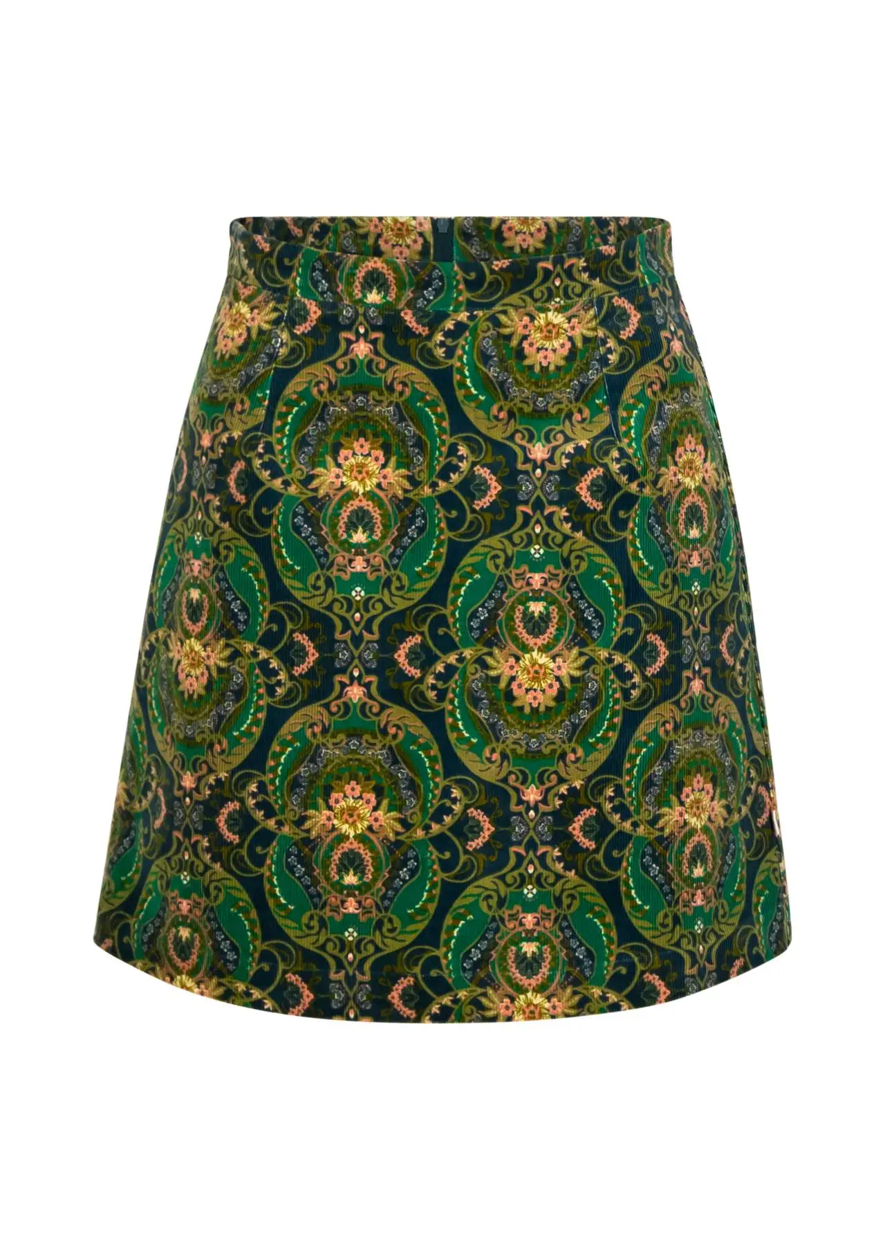 Corduroy Skirt Dreamy Eyes - Donkergroen - Afbeelding 4