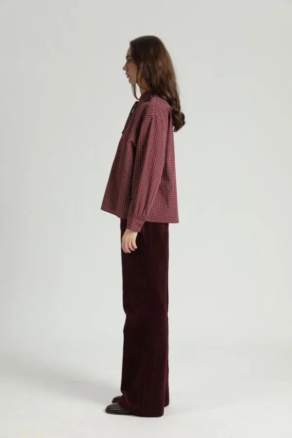 Tova Shirt - Donkerrood