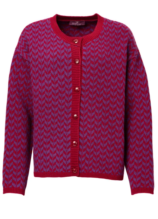 Cardigan Ronja - Aubergine