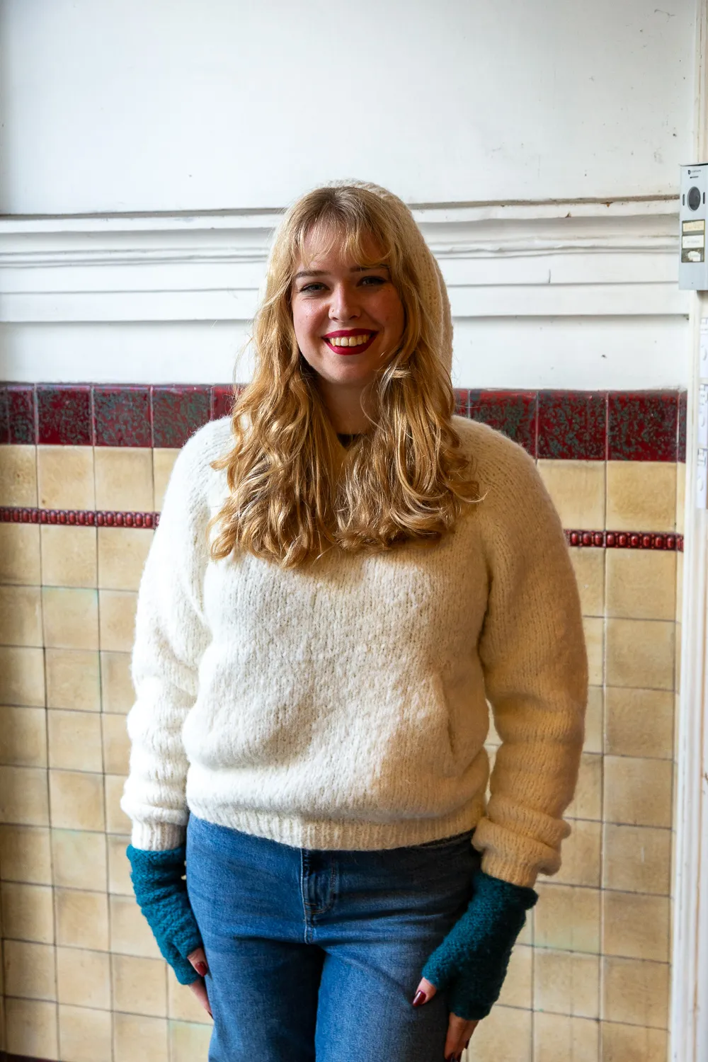 Pia Hooded Sweater - Ecru