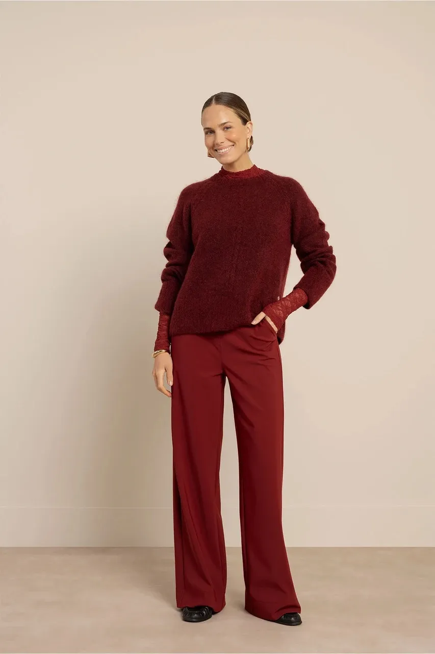 Lexie bonded trousers - Red Wine - Afbeelding 2