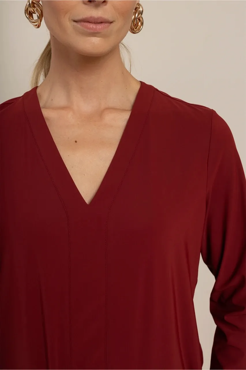 Ulla top - Red Wine - Afbeelding 2