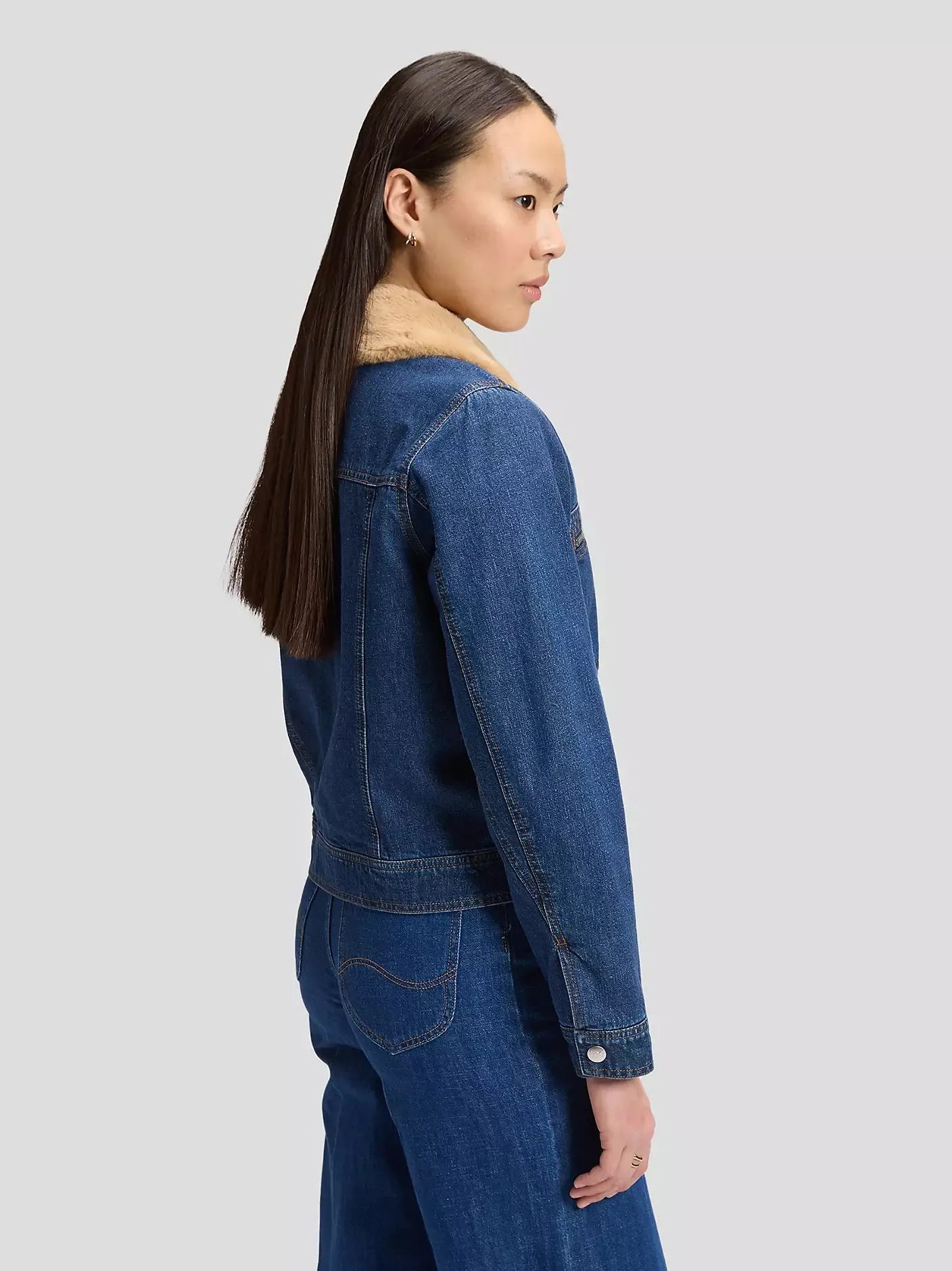Zip Front Denim Jacket - LAUGH RIOT - Afbeelding 2