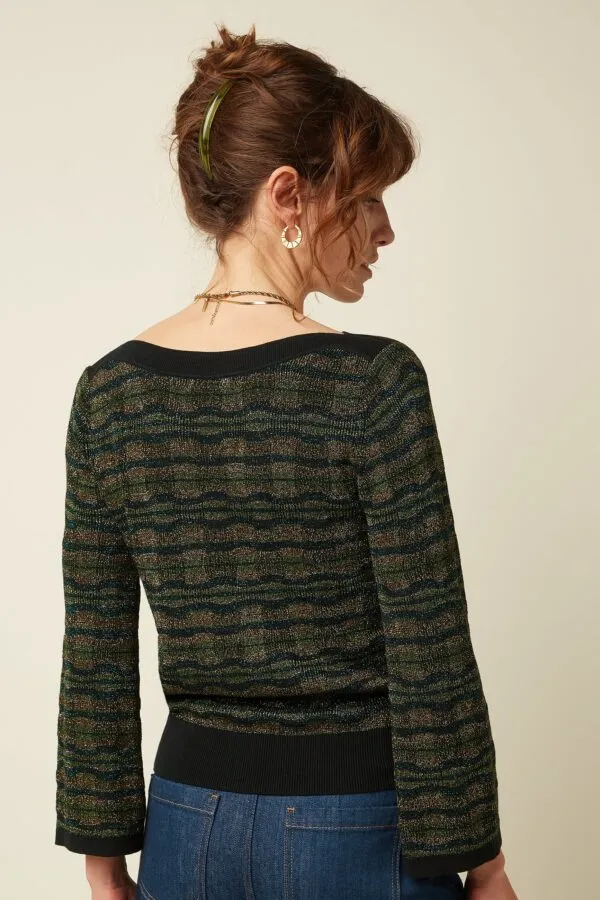 Audrey Trumpet Sleeve Apollo - Zwart