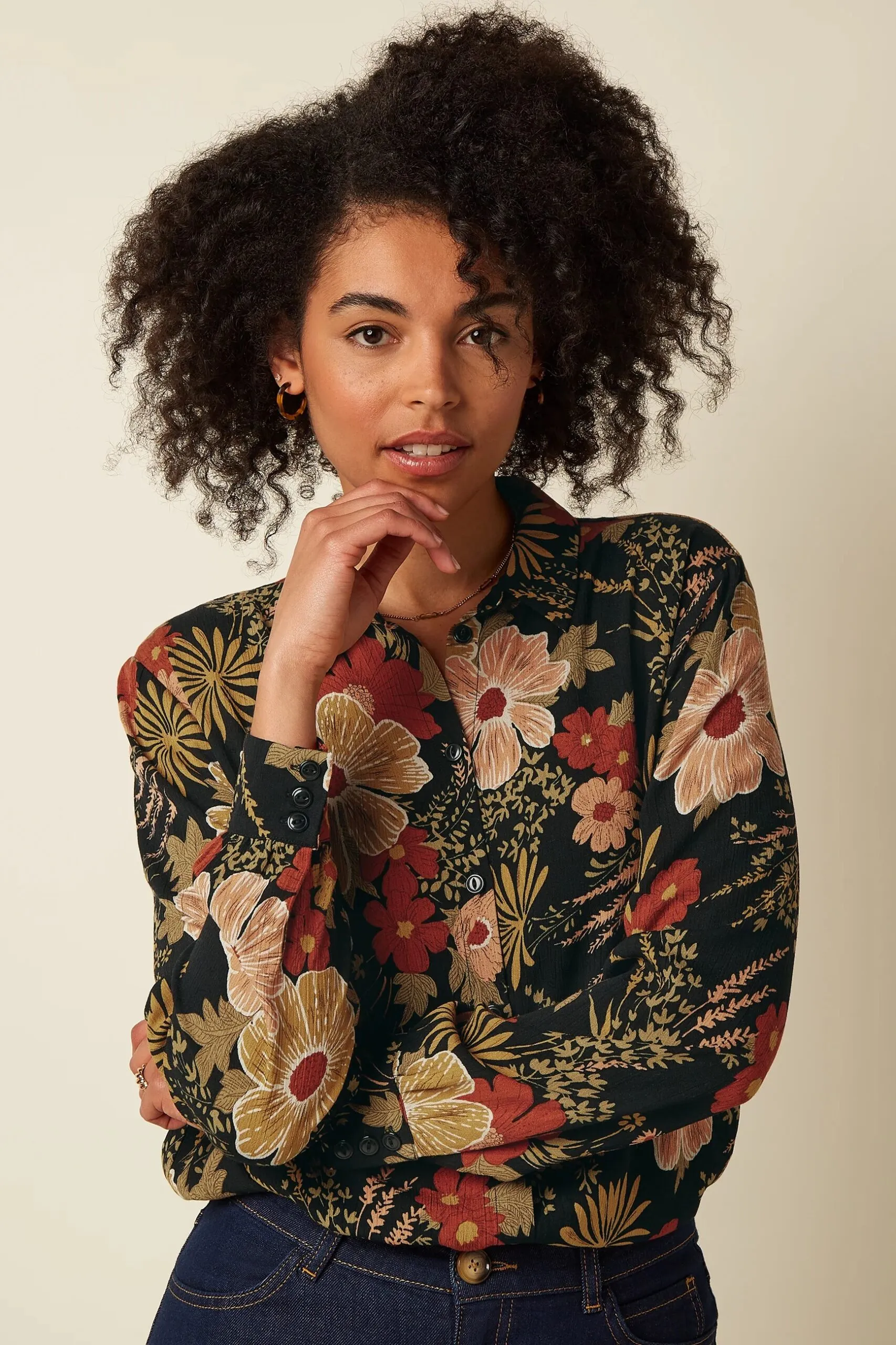 Maisie Blouse Mabel - Zwart