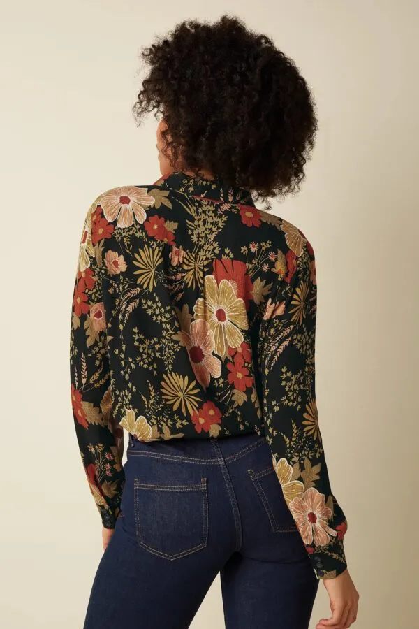 Maisie Blouse Mabel - Zwart