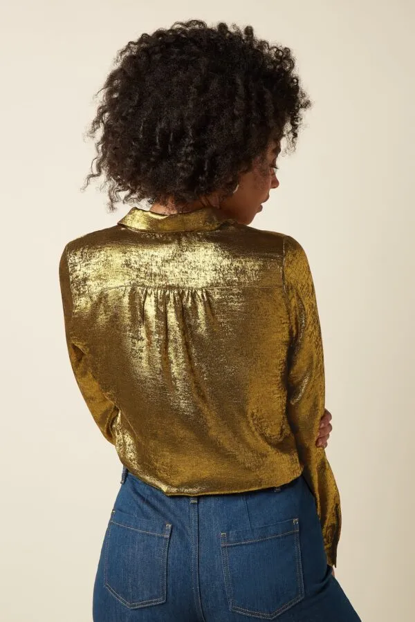 Maisie Blouse Flambe - Goud