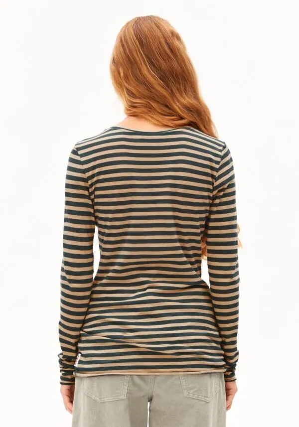 EINIAARA STRIPE LONGSLEEVE - Groen