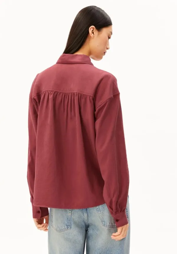 EFINARAA FLANELL BLOUSE - Oud Roze