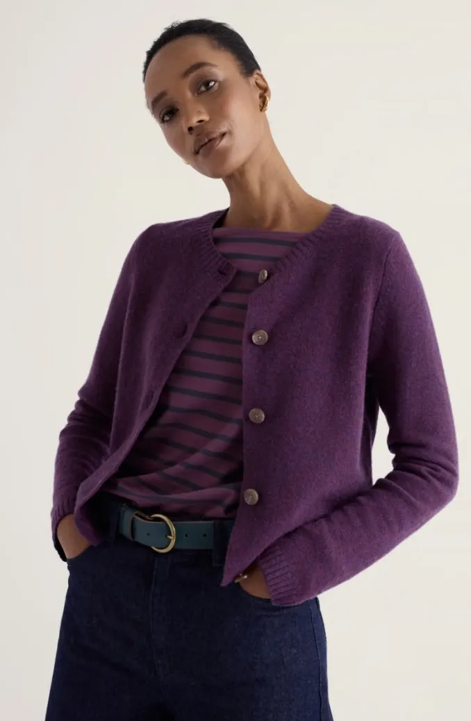 Tern Tide Cardigan - Loganberry