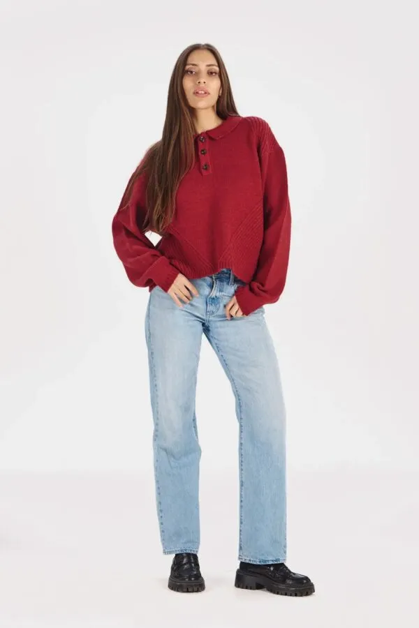 Sami Jumper - Wijnrood