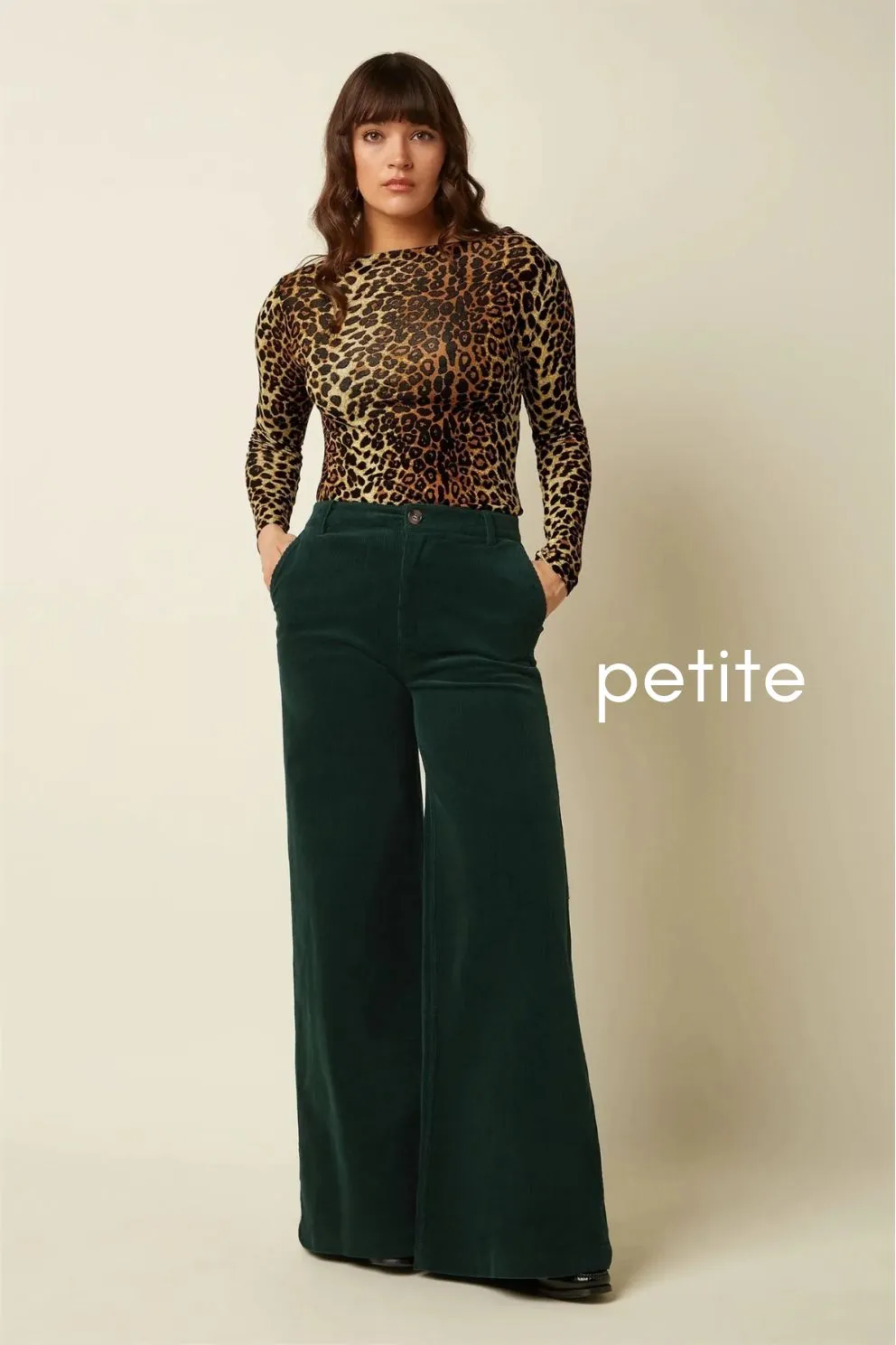 Peppa Pants Petite Corduroy - pine green