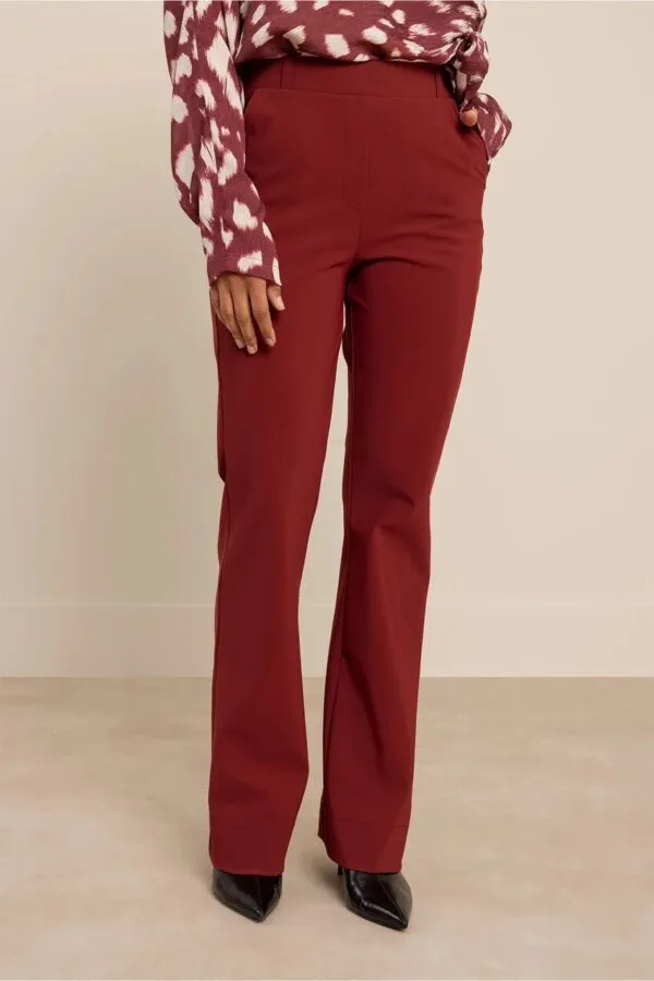 Flair bonded trousers - Red Wine