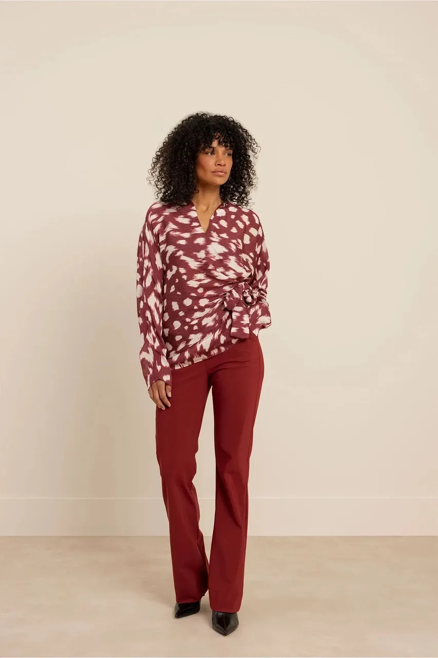 Flair bonded trousers - Red Wine - Afbeelding 2