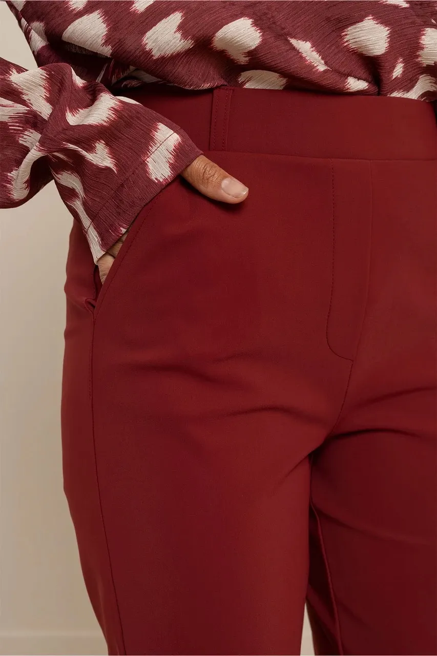 Flair bonded trousers - Red Wine - Afbeelding 3