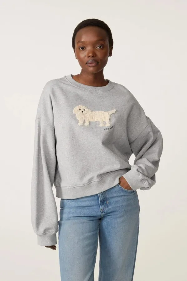 Amy Puppy Sweater - Grijs