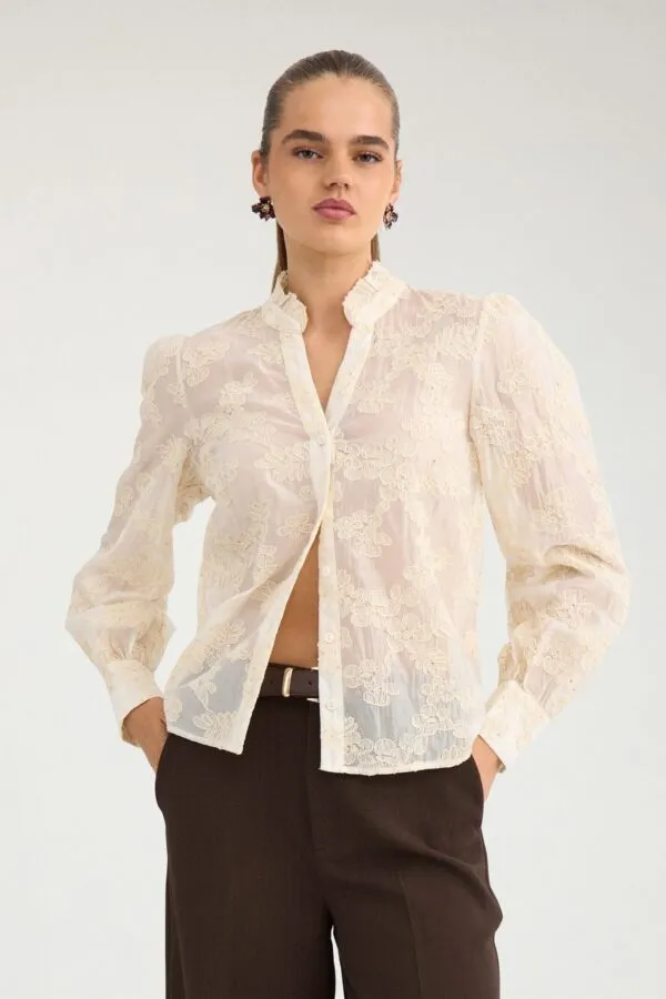Natash Blouse - Ecru