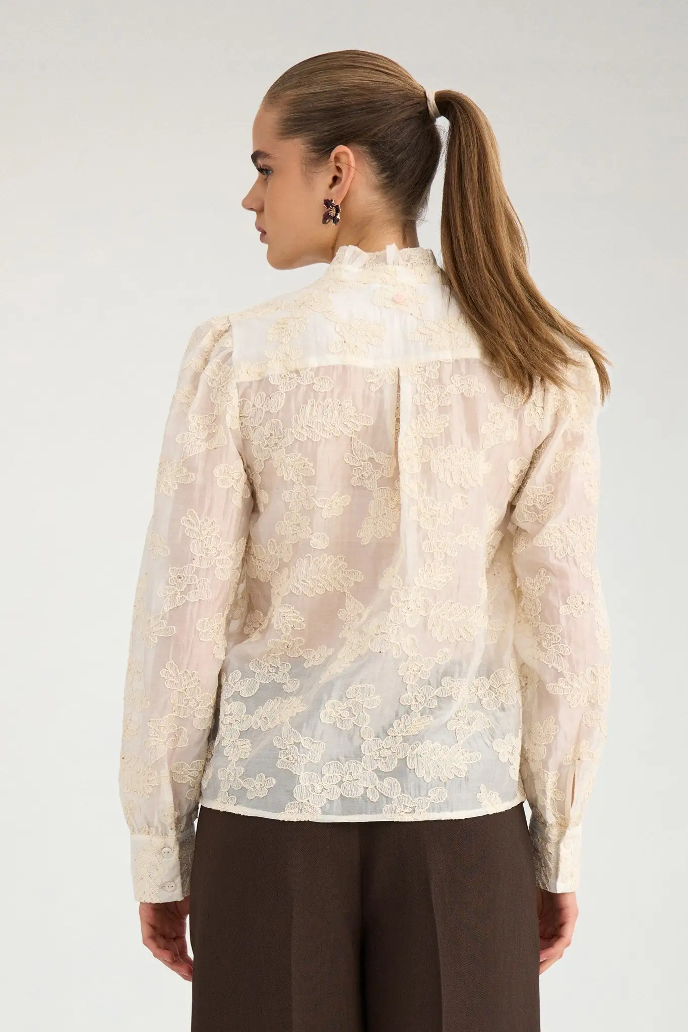 Natash Blouse - Ecru - Afbeelding 3