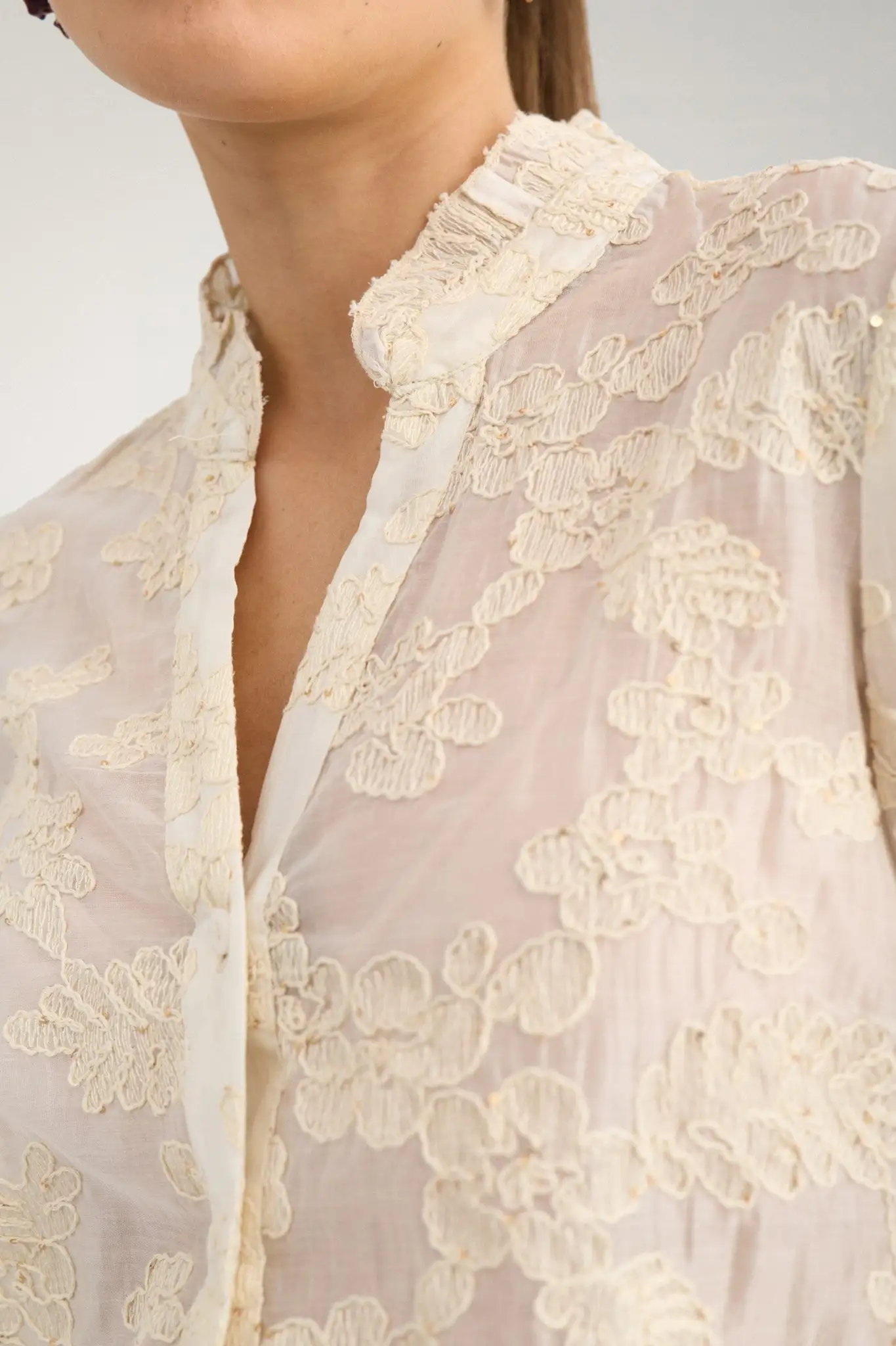 Natash Blouse - Ecru - Afbeelding 4