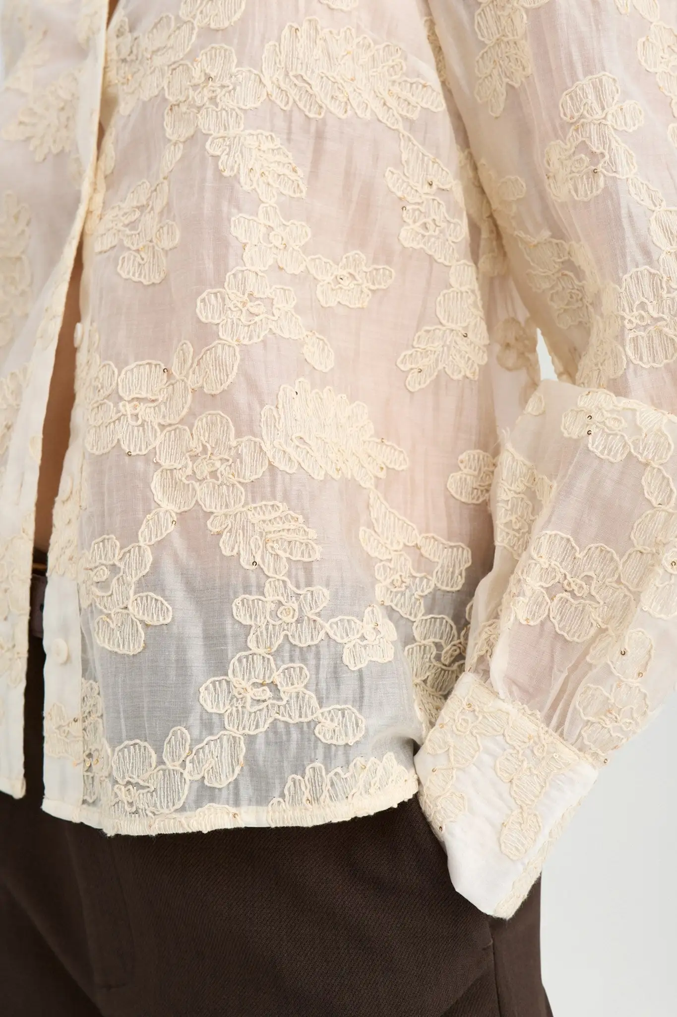 Natash Blouse - Ecru - Afbeelding 5