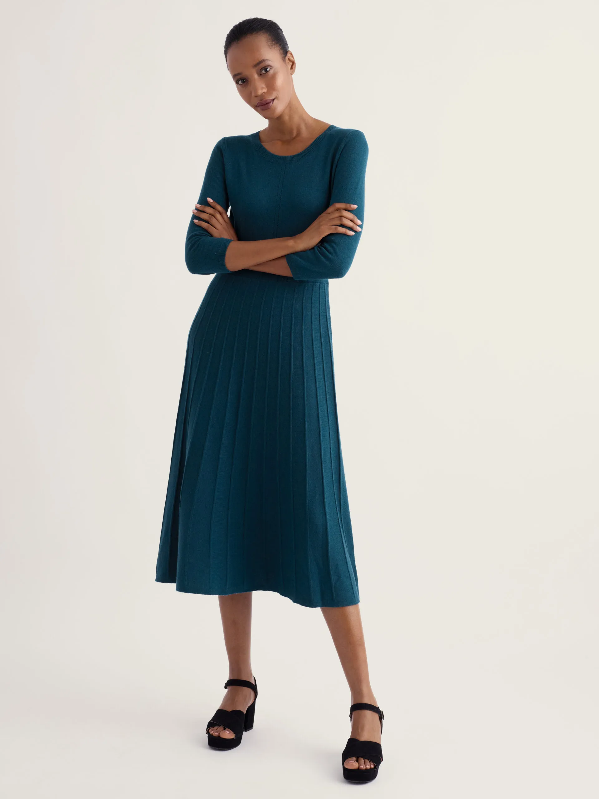 Folk Song Dress - Raincloud