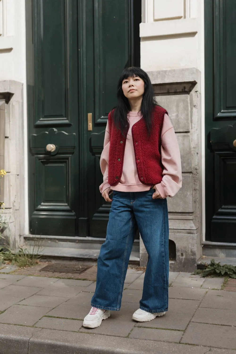 Alwero bodywarmer - Beet Red