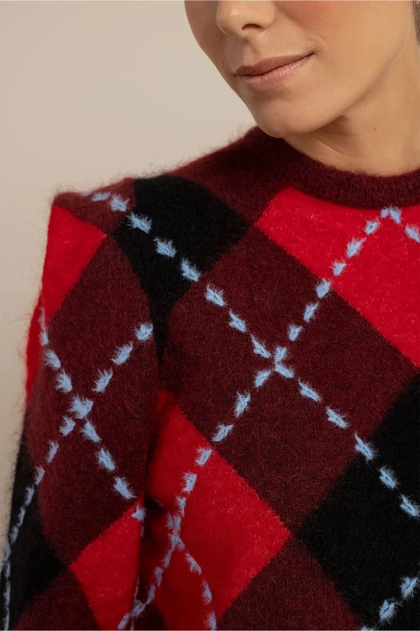 Arly argyle pullover - Multi color - Afbeelding 2