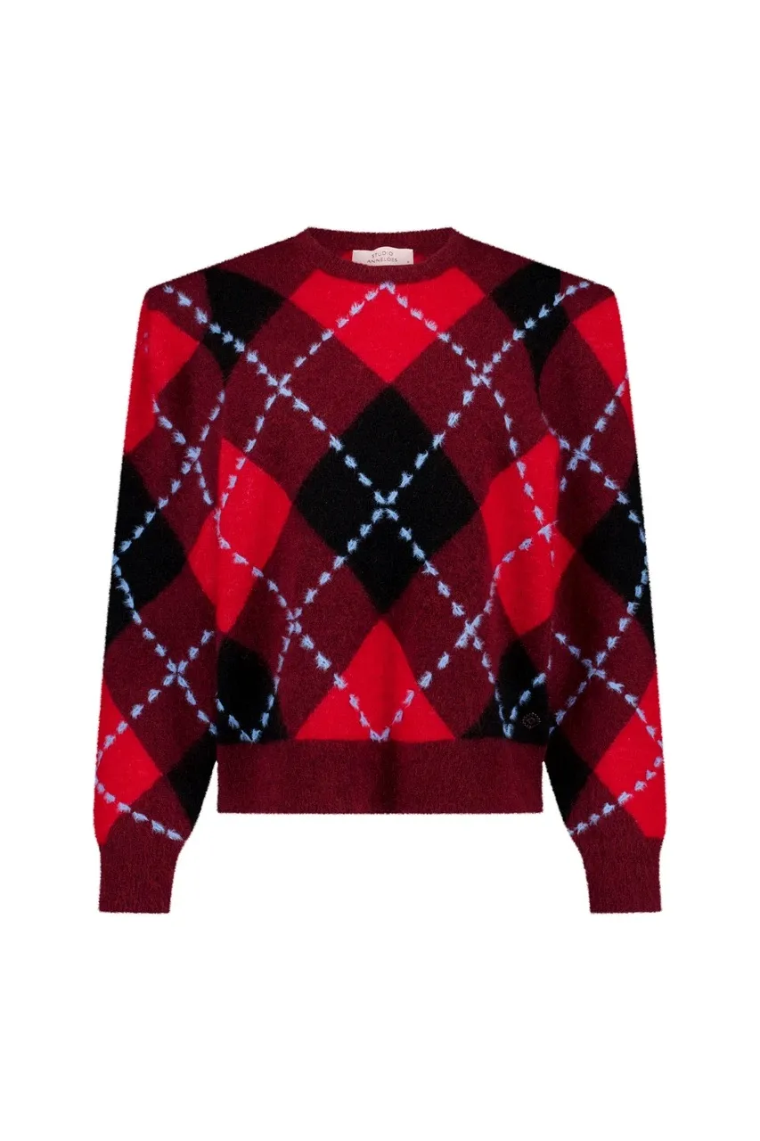 Arly argyle pullover - Multi color - Afbeelding 3
