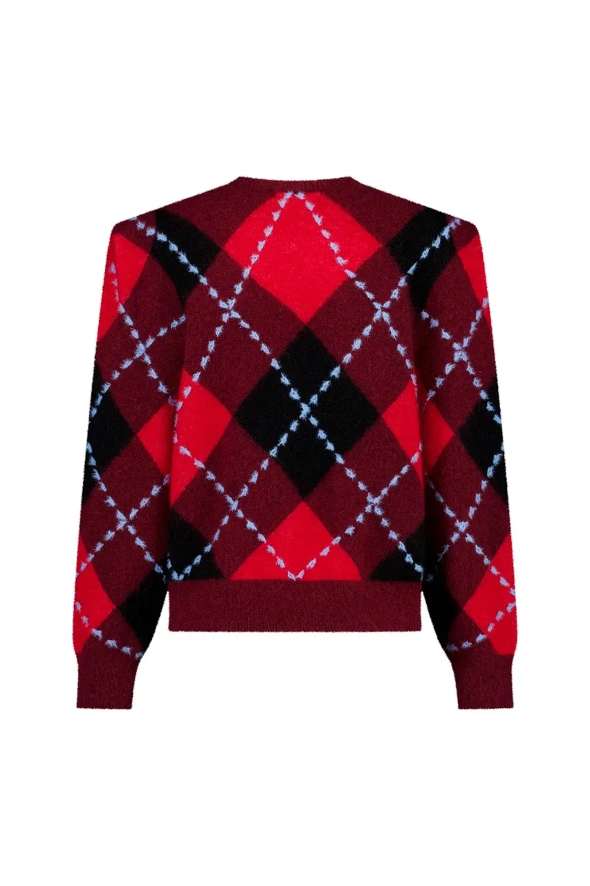Arly argyle pullover - Multi color - Afbeelding 4