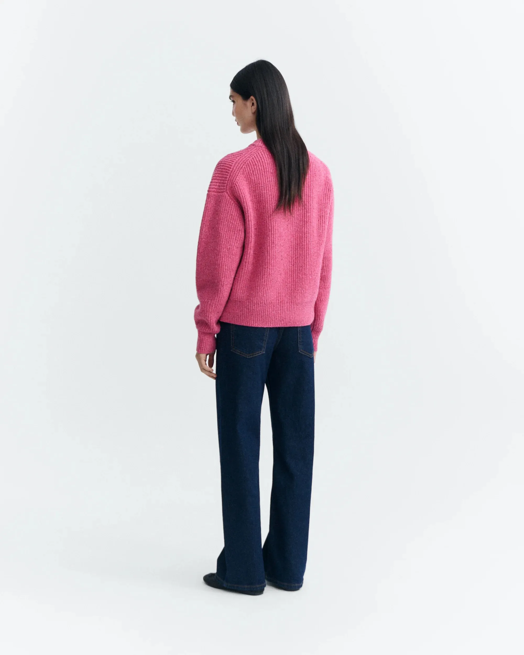 PINK CARMEN KNITTED SWEATER - Roze - Afbeelding 2