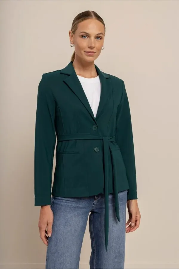 Elin bonded blazer - Dark Teal
