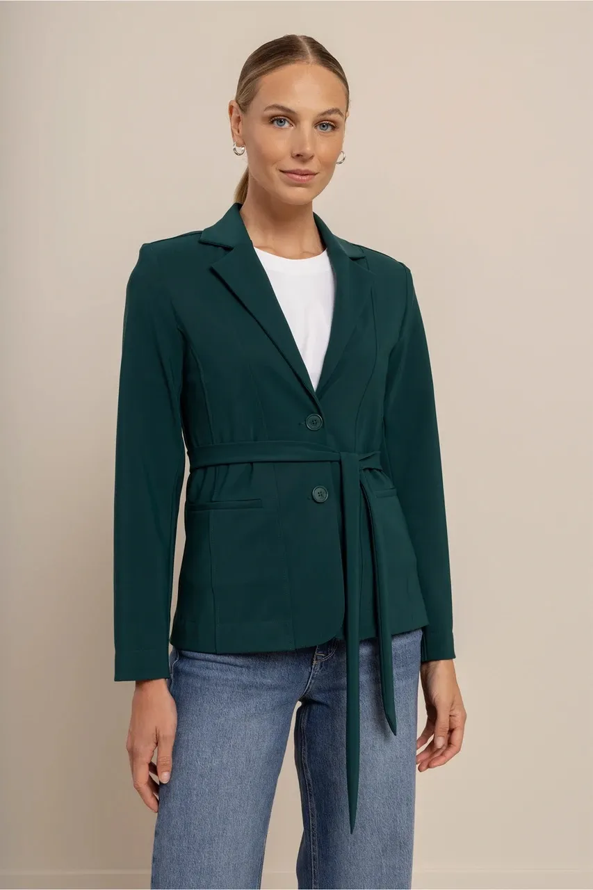 Elin bonded blazer - Dark Teal
