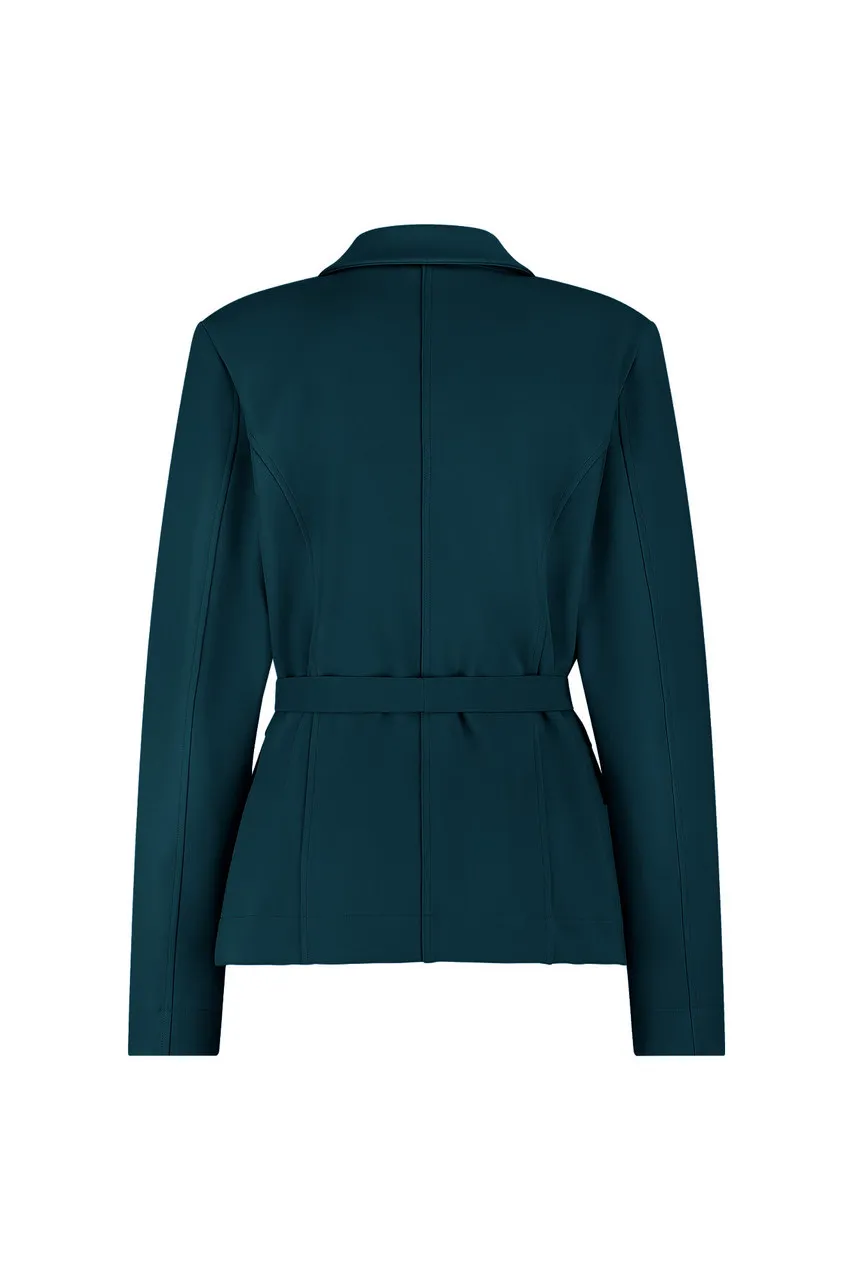 Elin bonded blazer - Dark Teal - Afbeelding 3